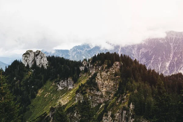 Vista Panorâmica Das Montanhas Oberammergau Alemanha — Fotografia de Stock