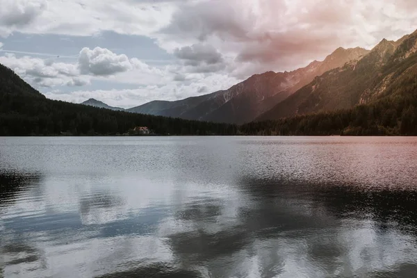 Lake Antholz South Tyrol Italy — Stock Photo, Image