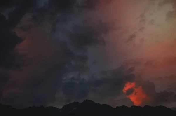 Una Noche Nubes Verano — Foto de Stock