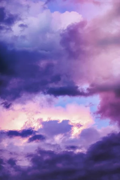 Purple Sky Evening — Stock Photo, Image