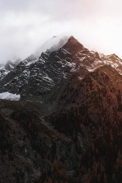 Montanha Pico Rieserferner Ahrn Parque Natural Sul Tirol — Fotografia de Stock