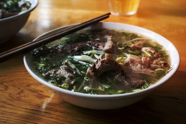 Pho Une Soupe Nouilles Vietnamienne — Photo