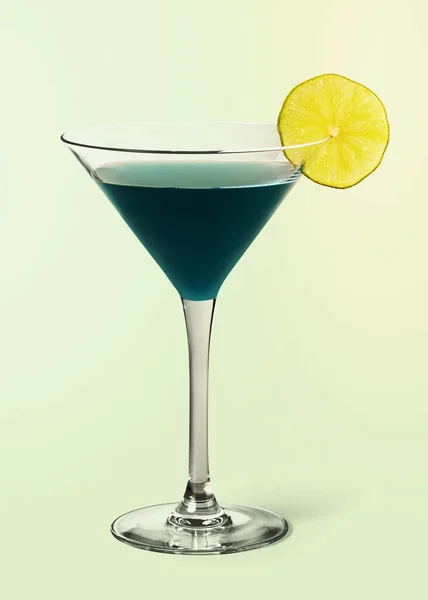 Tropische Blue Lagoon Cocktail Achtergrond — Stockfoto