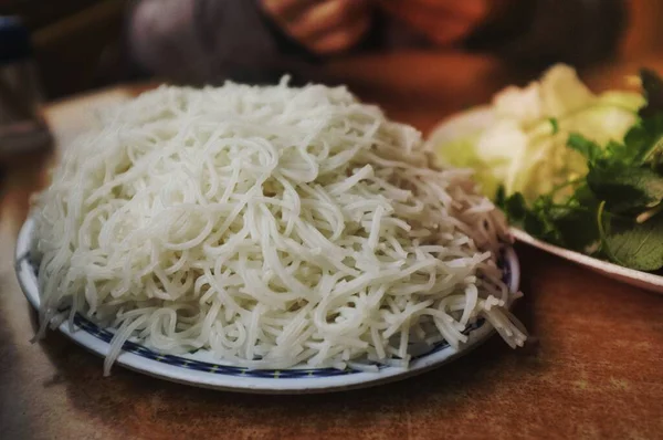 Rice Vermicelli Bun Cha — Stock Photo, Image