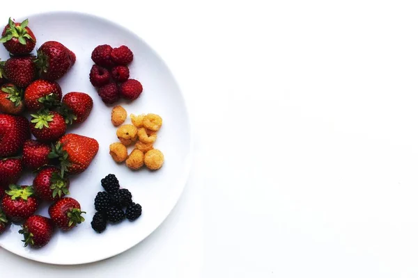 Fresh Fruits Dessert — Stock Photo, Image