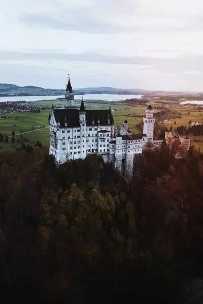 Castillo Neuschwanstein Durante Otoño Alemania — Foto de Stock