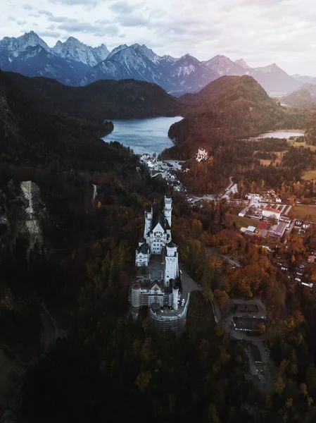 Castillo Neuschwanstein Durante Otoño Alemania — Foto de Stock