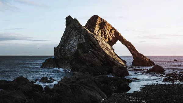 Bow Fiddle Rock Posto Panoramico Scozia — Foto Stock