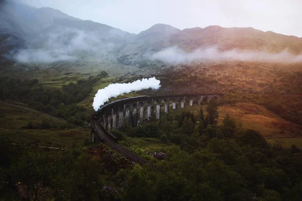 Glenfinnan Viyadük Demiryolu Inverness Shire Skoçya — Stok fotoğraf