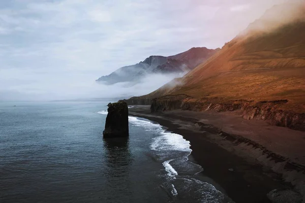 Vista Arnarstapi Costa Sur Península Snfellsnes Islandia — Foto de Stock