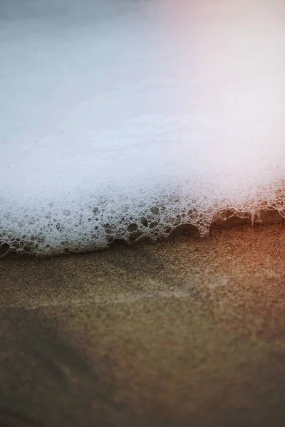 Vlny Vyplavené Břeh Lofotenských Ostrovech — Stock fotografie