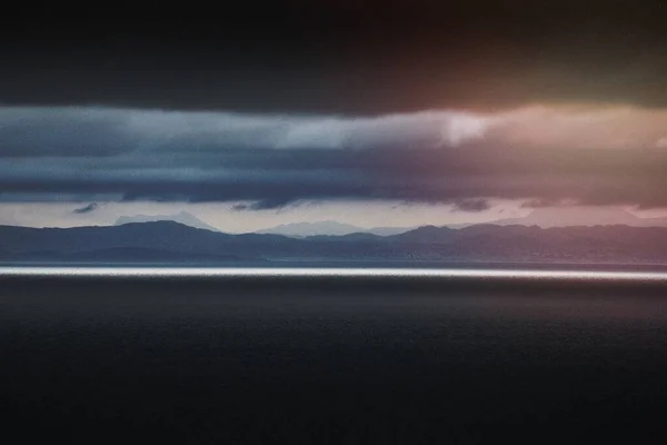 Escena Nublada Talisker Bay Isla Skye Escocia — Foto de Stock