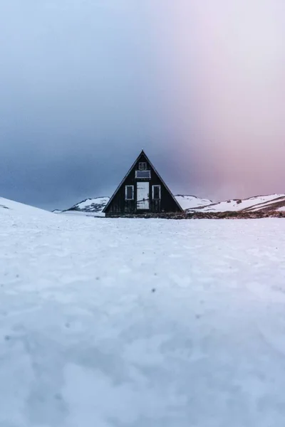 Μια Καλύβα Στη Χερσόνησο Snfellsnes Ισλανδία — Φωτογραφία Αρχείου