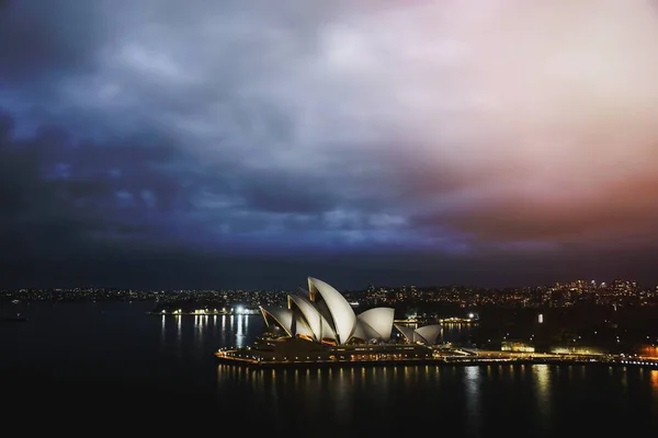 Sydney Opera House Night Australia — Stock Photo, Image