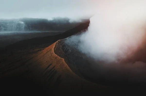 Cráter Del Volcán Bromo Indonesia — Foto de Stock