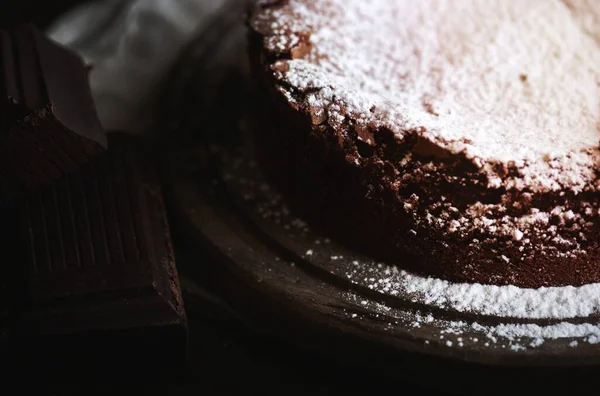 Φοντάν Σοκολάτας Κέικ Τροφίμων Φωτογραφίας Ιδέα Συνταγή — Φωτογραφία Αρχείου