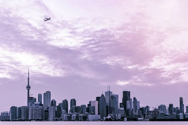 Vista Toronto Skyline Canadá — Fotografia de Stock