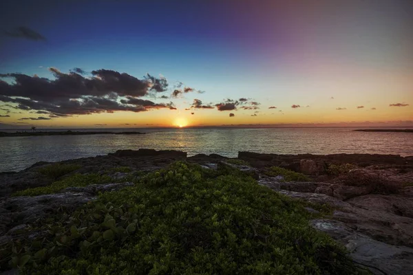 Zonsondergang Uitzicht Zee — Stockfoto
