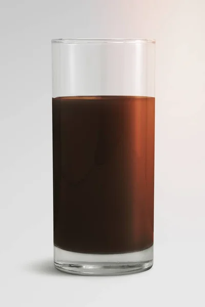 Frische Schokoladenmilch Einer Glasattrappe — Stockfoto