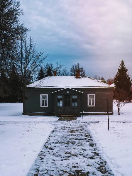 stock image Rural house in winter season