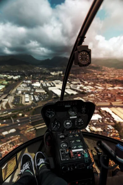Ein Hubschrauberflug Über Oahu Vereinigte Staaten — Stockfoto