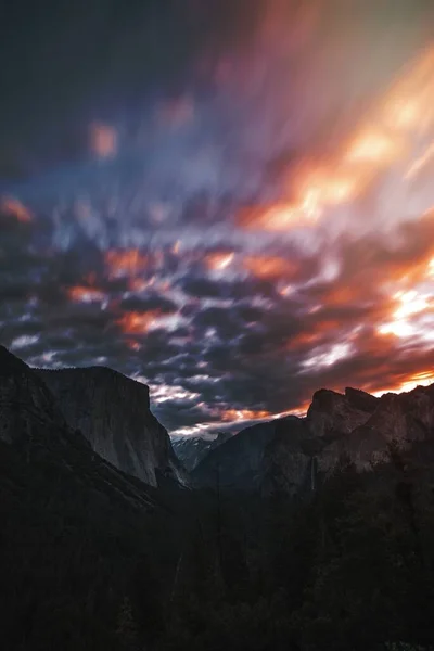 Vue Sur Les Montagnes Dans Parc National Yosemite Californie — Photo
