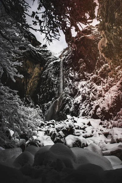 Χειμώνας Στο Εθνικό Πάρκο Γιοσέμιτι Ηνωμένες Πολιτείες — Φωτογραφία Αρχείου