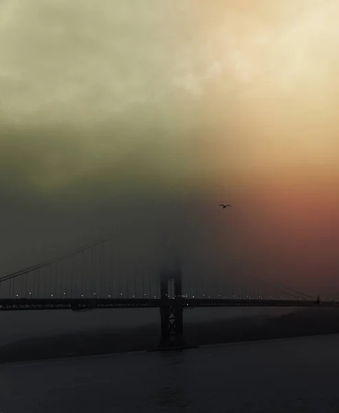 Άποψη Της Γέφυρας Golden Gate Σαν Φρανσίσκο Ηνωμένες Πολιτείες — Φωτογραφία Αρχείου