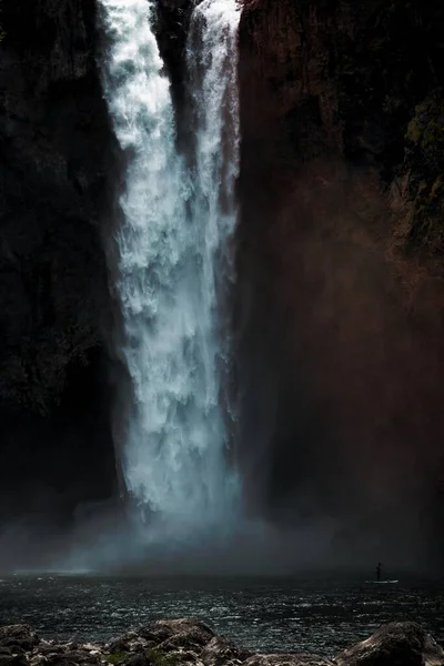Gyönyörű Kilátás Snoqualmie Falls Washingtonban Usa — Stock Fotó