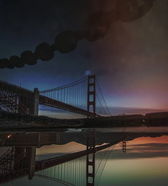 Widok Golden Gate Bridge San Francisco Stany Zjednoczone — Zdjęcie stockowe