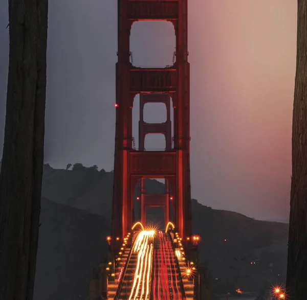Άποψη Της Γέφυρας Golden Gate Σαν Φρανσίσκο Ηνωμένες Πολιτείες — Φωτογραφία Αρχείου