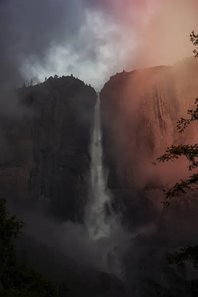 Upper Yosemite Falls Dans Parc National Yosemite États Unis — Photo