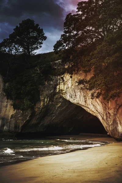 Barlang Coromandel Félszigeten Zéland — Stock Fotó