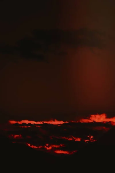 Ουράνια Άποψη Των Κόκκινων Νεφών — Φωτογραφία Αρχείου