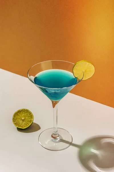 Tropical Blue Lagoon Cocktail — 스톡 사진