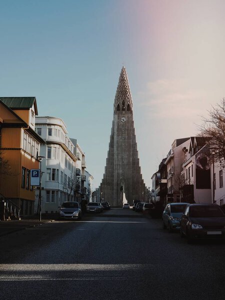 A Hallgrmskirkja or the church of Hallgrmur, in Reykjavik, Iceland