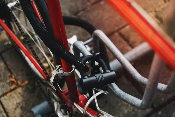 Hırsızlık Karşıtı Antika Yarış Bisikleti — Stok fotoğraf