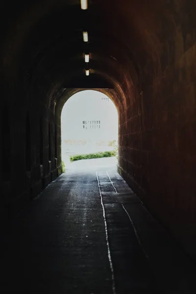 Blick Von Innen Einen Tunnel — Stockfoto
