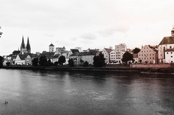 Skyline Water Regensburg Γερμανία — Φωτογραφία Αρχείου