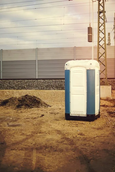Portable Toilet Middle Nowhere — Stock Photo, Image