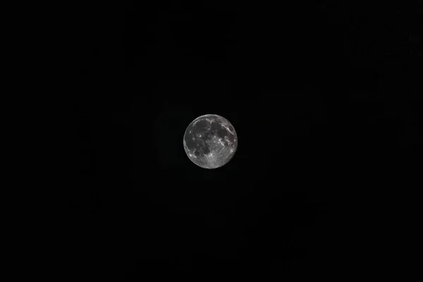 晴れた夜空に満月 — ストック写真