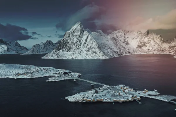 Camino Isla Sakrisy Noruega —  Fotos de Stock