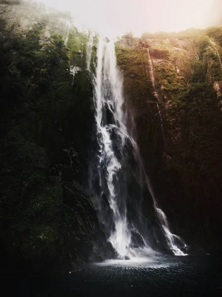 Hermosa Bowen Cae Milford Sound Nueva Zelanda — Foto de Stock