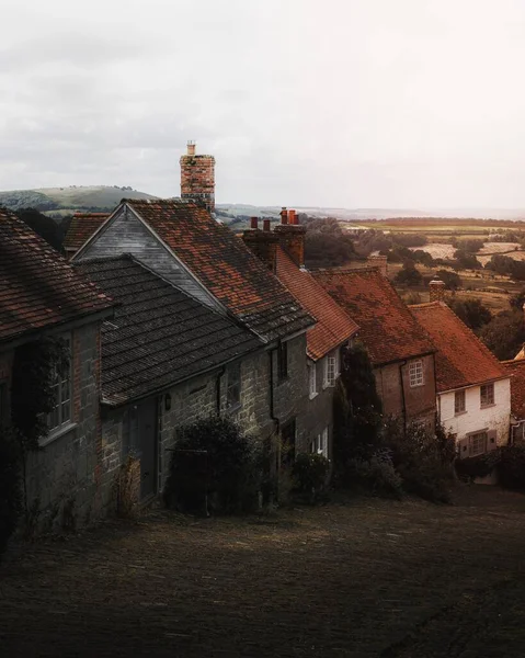 Старая Английская Деревня Городке Шайсбери Дорсете Англия — стоковое фото