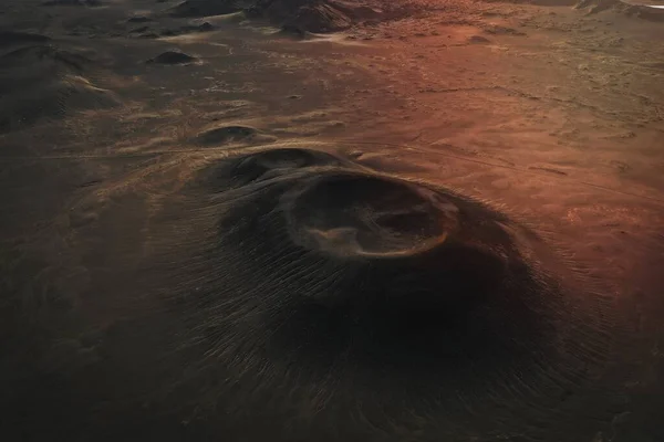 Vulkán Régió Izlandon Drónlövés — Stock Fotó