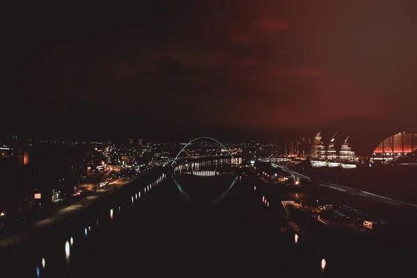 Vista Newcastle Tyne Reino Unido — Foto de Stock