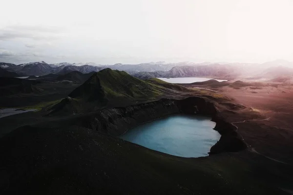 Блакитне Озеро Центральні Високогір Ісландія — стокове фото