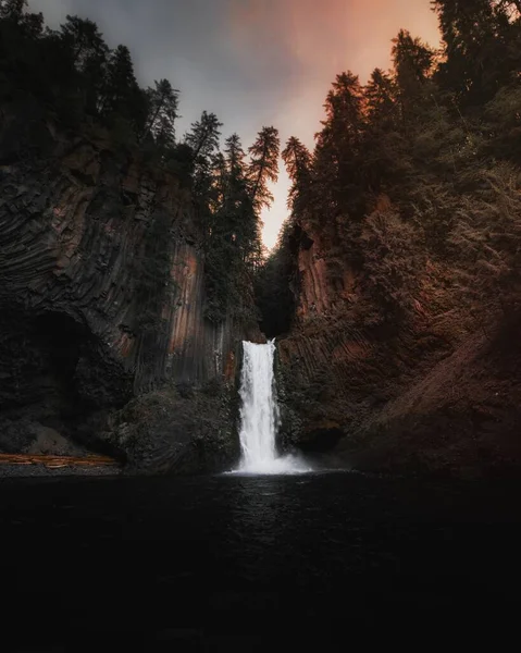 Widok Wodospad Toketee Oregonie Usa — Zdjęcie stockowe