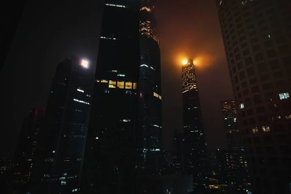 Stadtbild Von Guangzhou Bei Nacht — Stockfoto