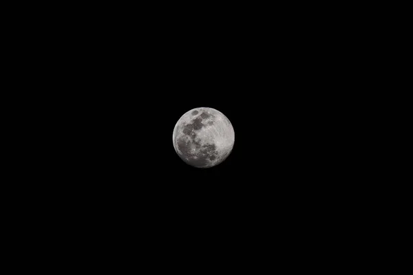 Bulan Purnama Langit Malam Yang Cerah — Stok Foto